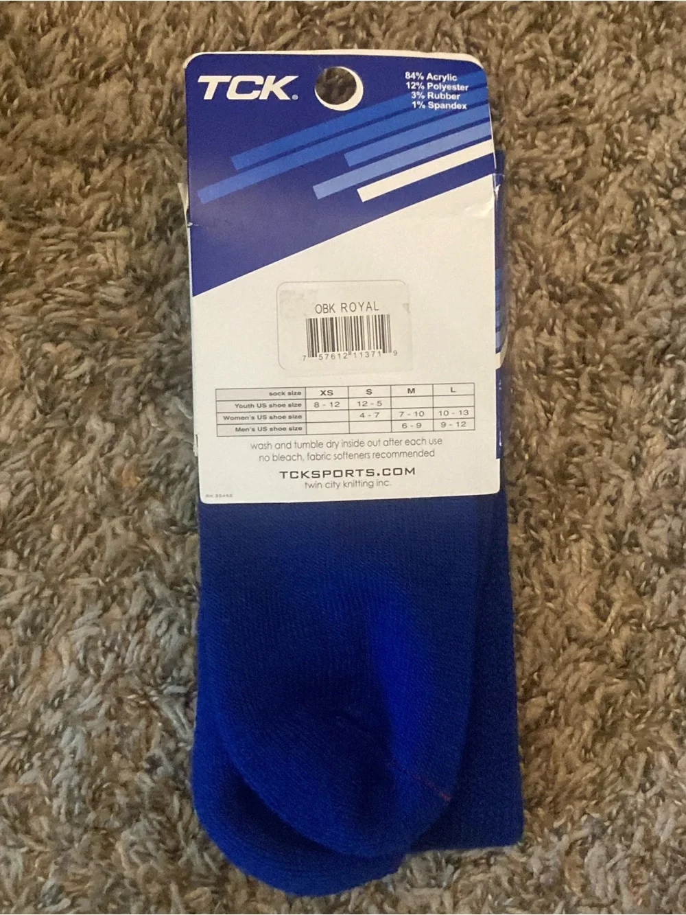 NEW TCK Baseball Royal Blue Knee Socks Sz L 9-12, Athletics Sports